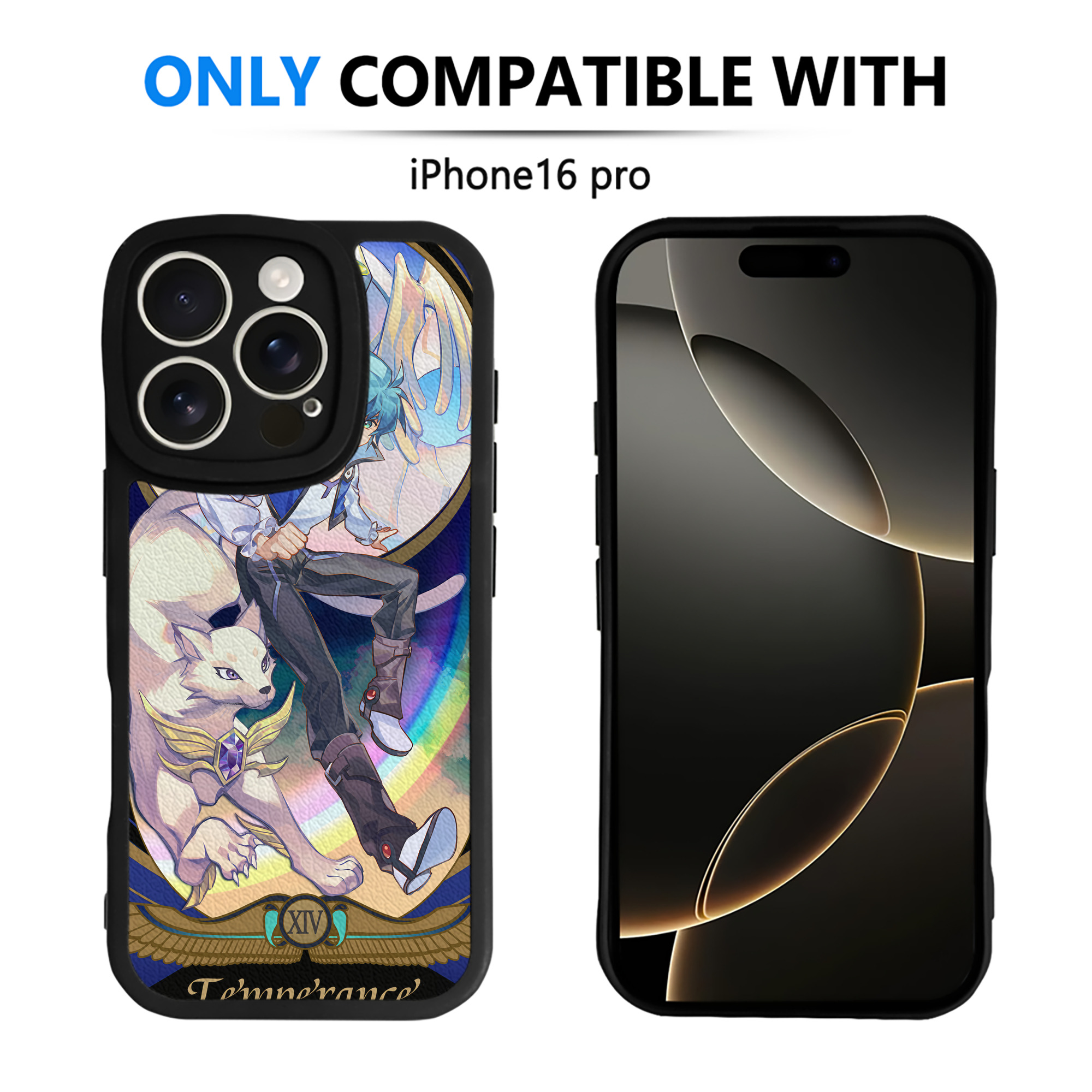 （画像用） 遊☆戯☆王 Yu-Gi-Oh! 【iPhone 16シリーズ対応】シリコンスマホケース（レザー調） 材質：シリコン